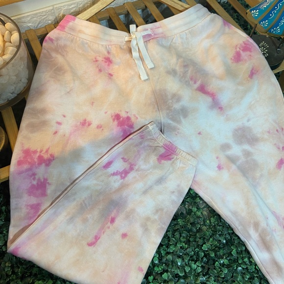 THE DROP Multi Tie Dye Fleece Drawstring Sweatpants Jogger’s. Size-L - Picture 5 of 11